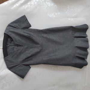 Ladies gray denim dress.